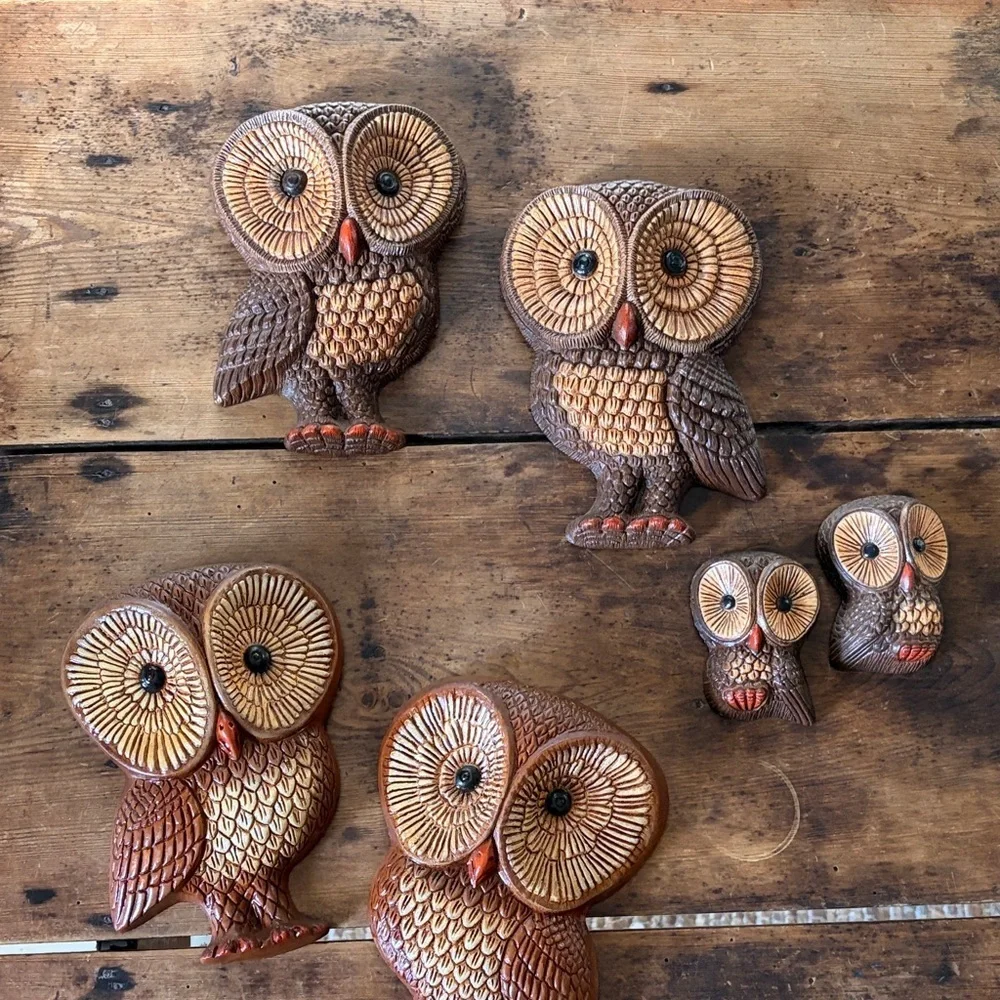 Vintage Mid Century Modern “Big Eye” Owl Decor